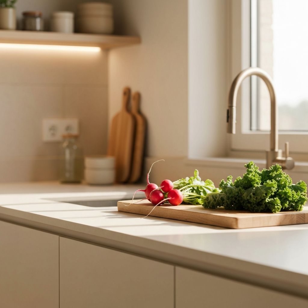 Alltägliche Küchenszene